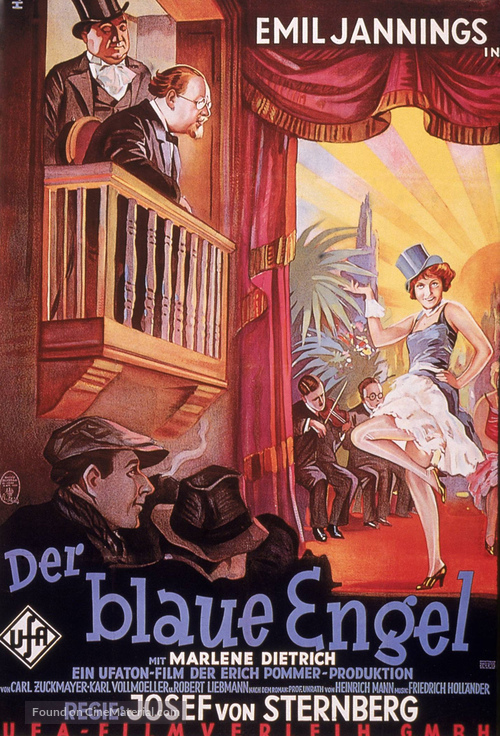 Der blaue Engel - German Movie Poster