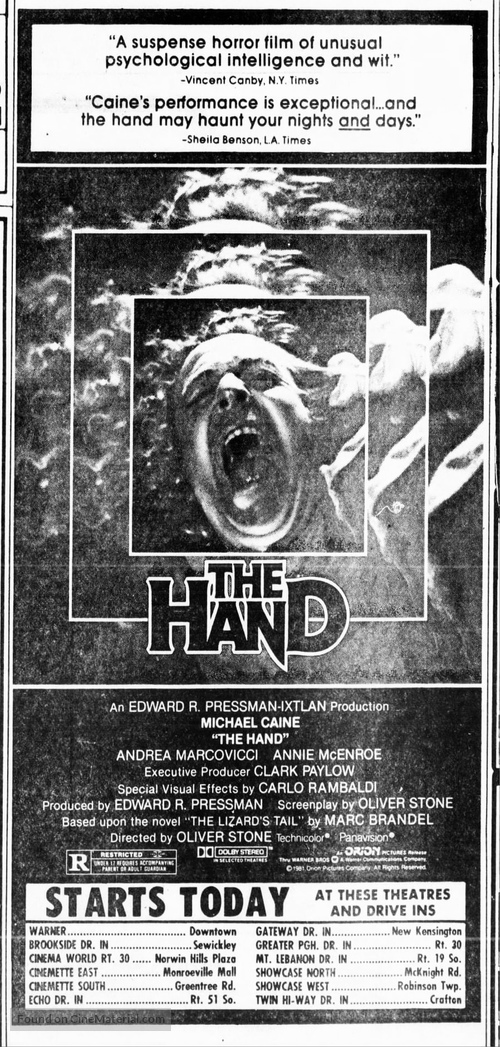 The Hand - poster