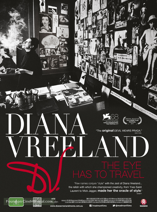 Diana Vreeland: The Eye Has to Travel - Australian Movie Poster