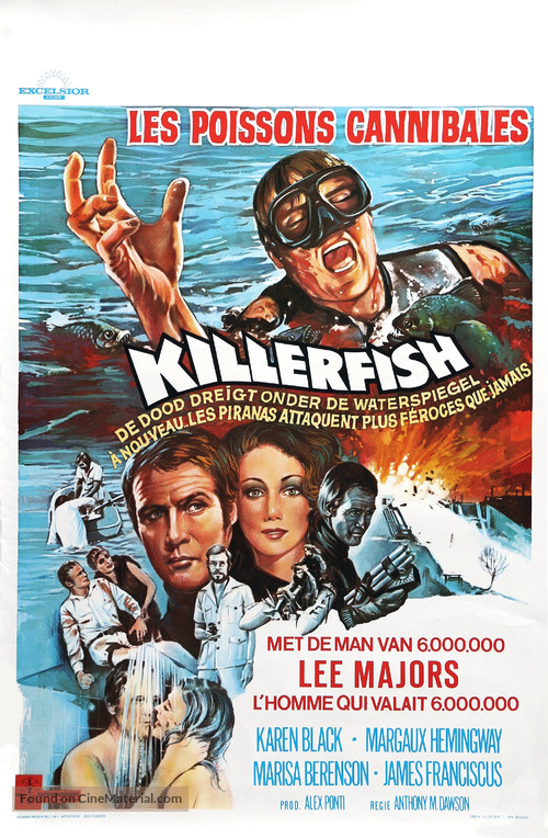 Killer Fish - Belgian Movie Poster