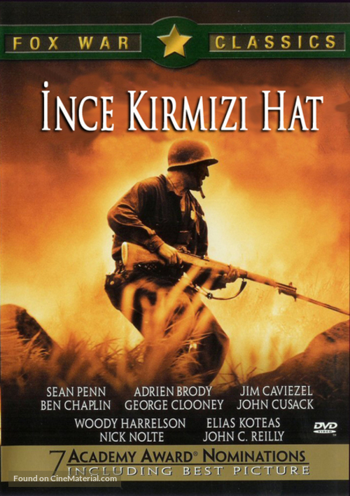 The Thin Red Line - Turkish DVD movie cover