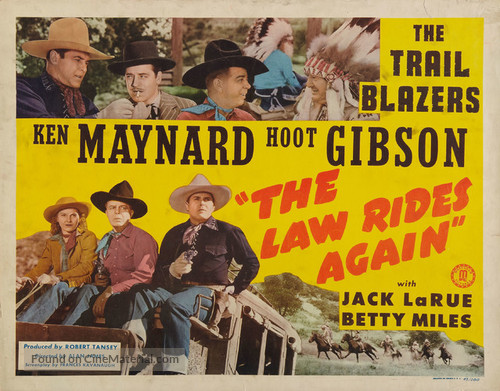 The Law Rides Again - Movie Poster