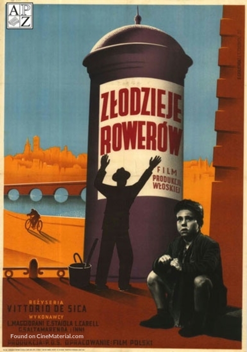 Ladri di biciclette - Polish Movie Poster