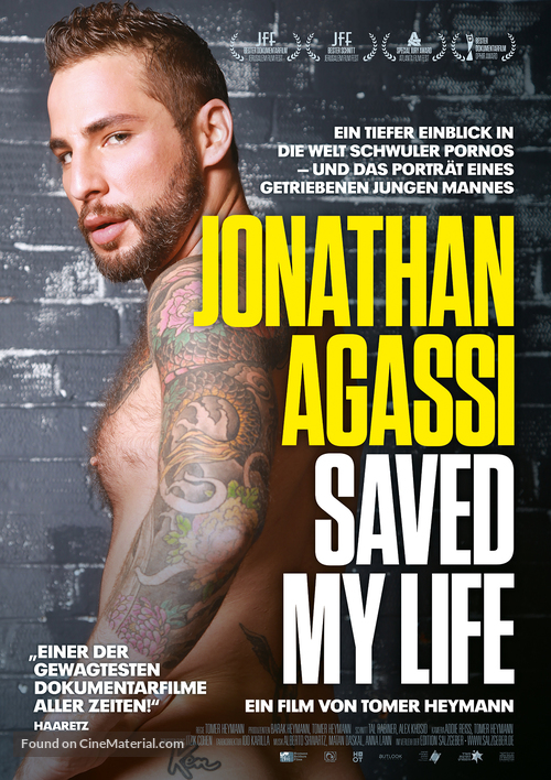 Jonathan Agassi Saved My Life - German Movie Poster