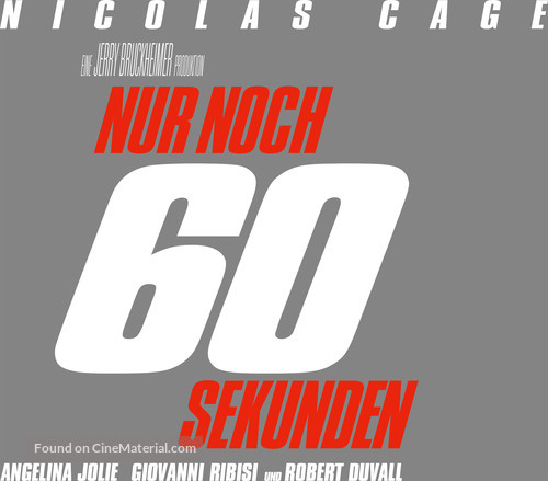 Gone In 60 Seconds - German Logo