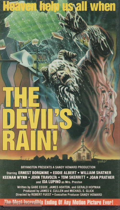 The Devil&#039;s Rain - VHS movie cover