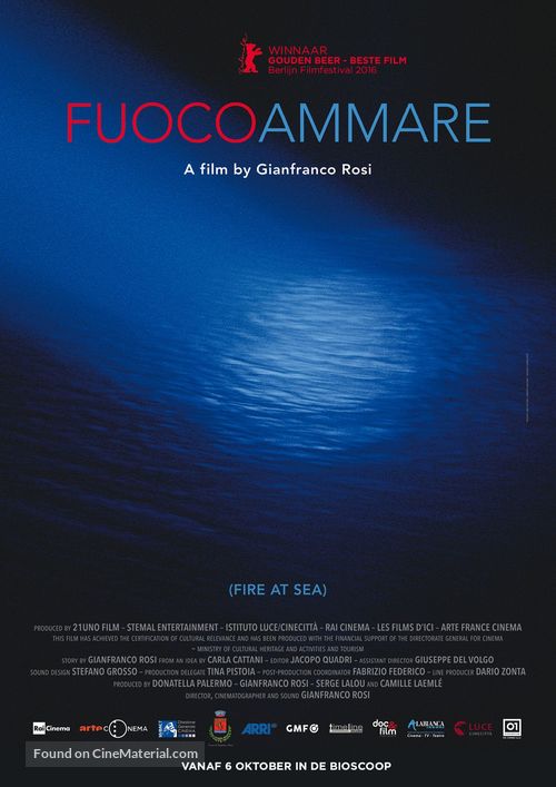 Fuocoammare - Dutch Movie Poster