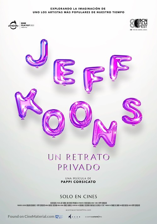 Jeff Koons: A Private Portrait - Spanish Movie Poster