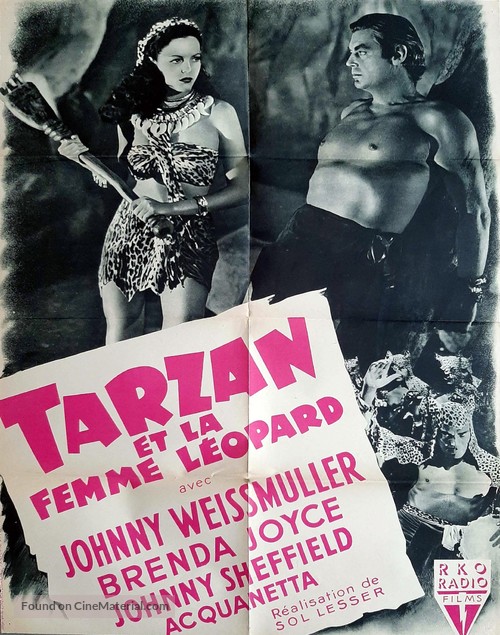 Tarzan and the Leopard Woman - French Movie Poster