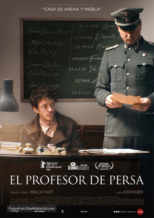 Persian Lessons - Spanish Movie Poster