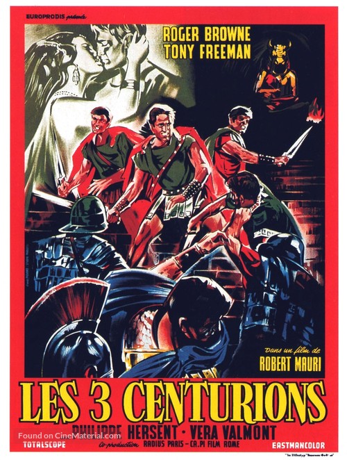 Tre centurioni, I - French Movie Poster