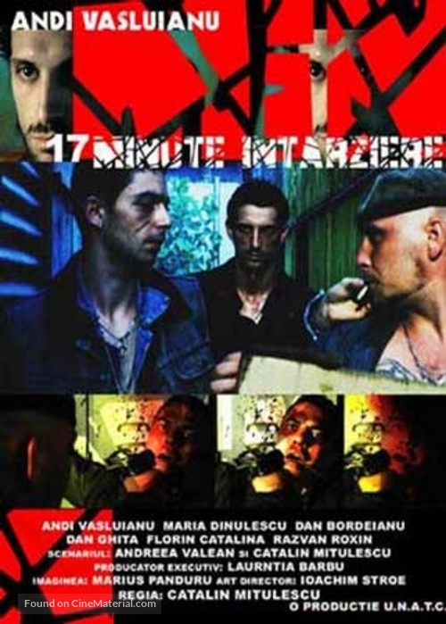 17 minute &icirc;nt&acirc;rziere - Romanian Movie Poster