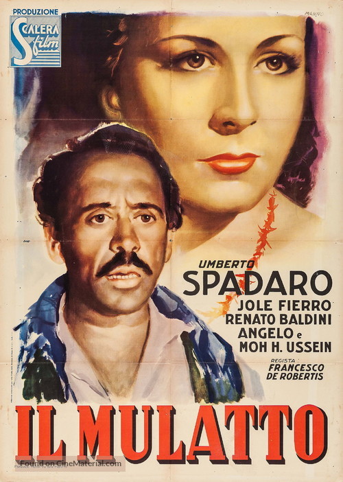 Il mulatto - Italian Movie Poster