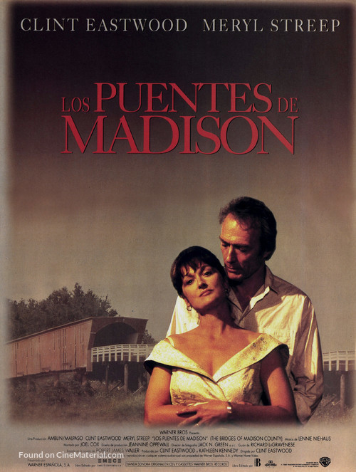 The Bridges Of Madison County - Spanish Movie Poster