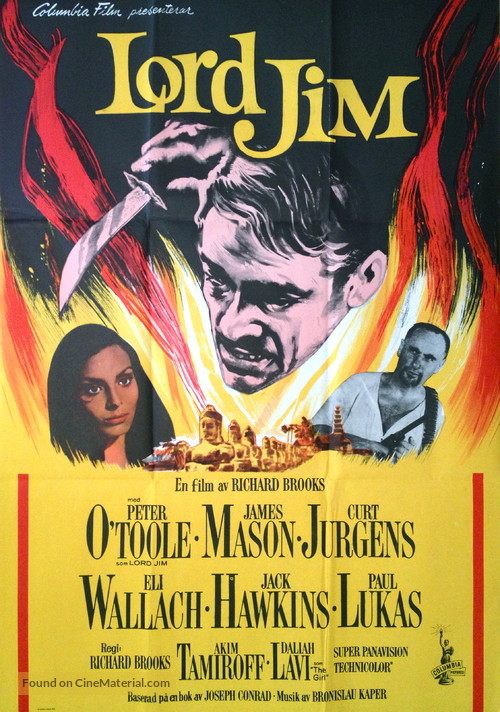 Lord Jim - Swedish Movie Poster