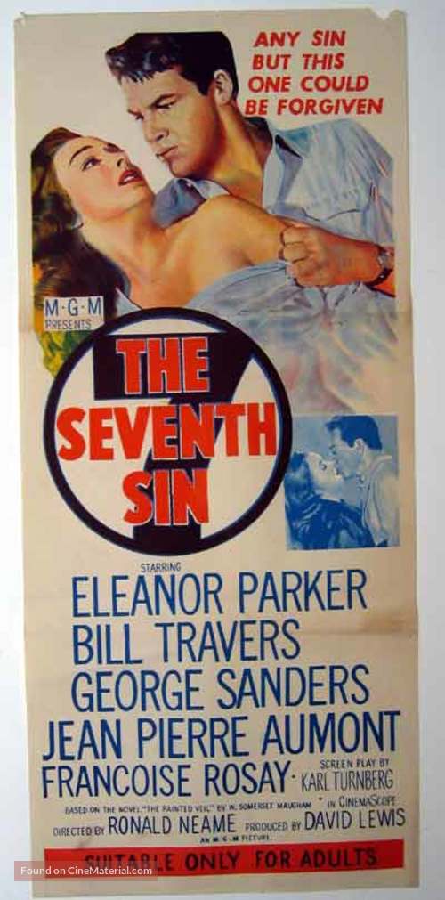 The Seventh Sin - Australian Movie Poster