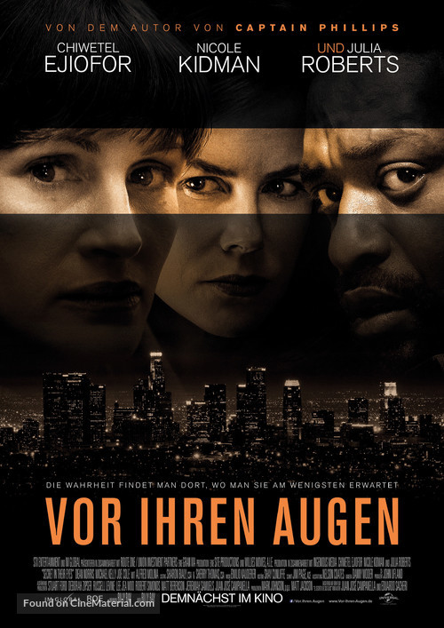 Secret in Their Eyes - German Movie Poster