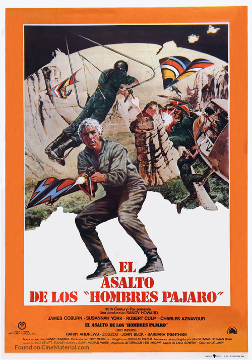 Sky Riders - Spanish Movie Poster