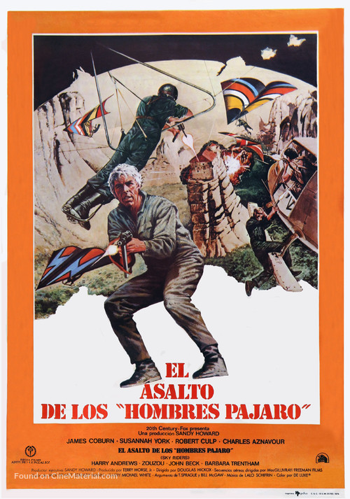 Sky Riders - Spanish Movie Poster