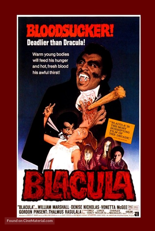 Blacula - VHS movie cover
