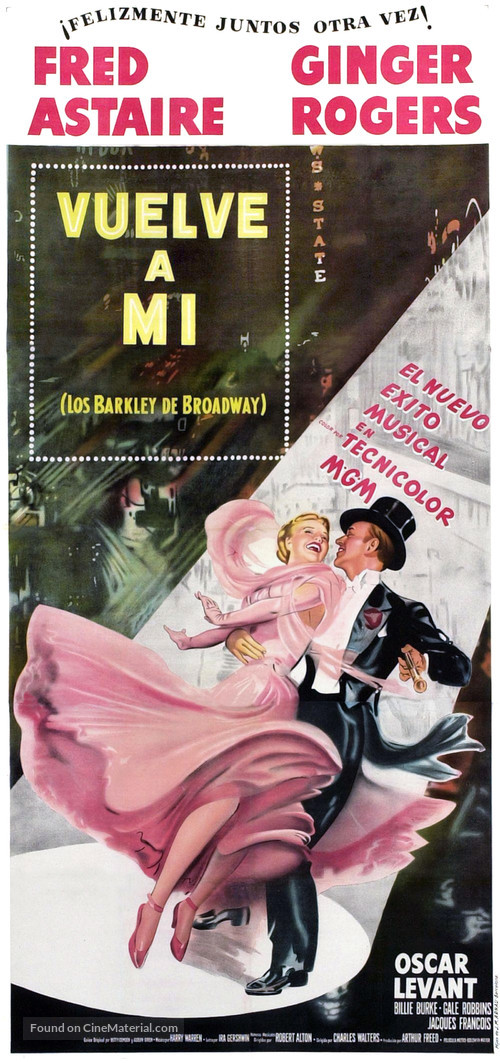 The Barkleys of Broadway - Spanish Movie Poster