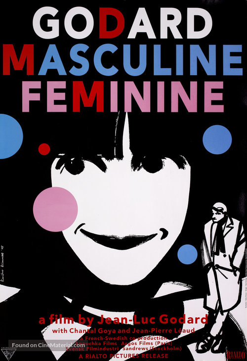 Masculin, f&eacute;minin: 15 faits pr&eacute;cis - Movie Poster