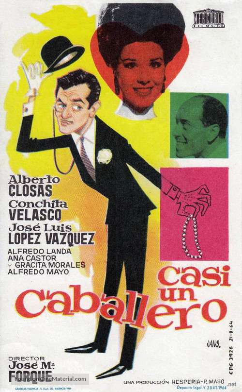 Casi un caballero - Spanish Movie Poster
