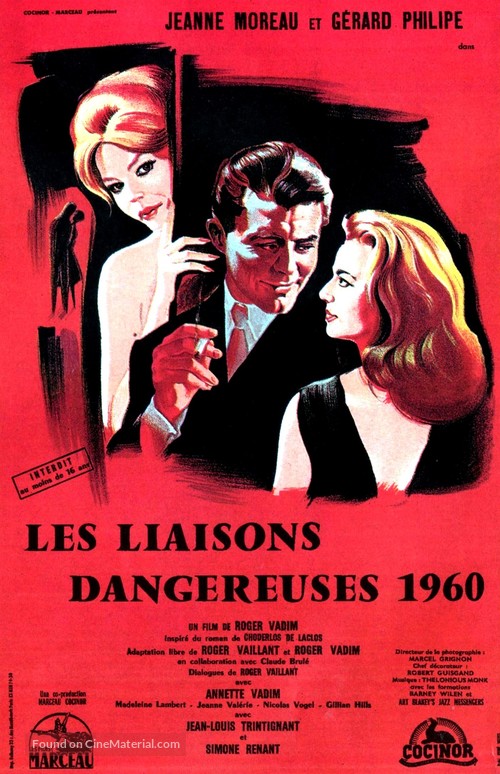 Les liaisons dangereuses - French Movie Poster