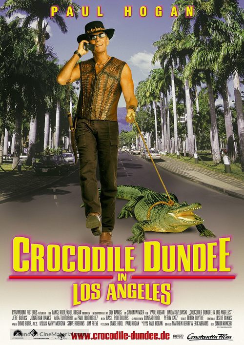 Crocodile Dundee in Los Angeles - German Movie Poster