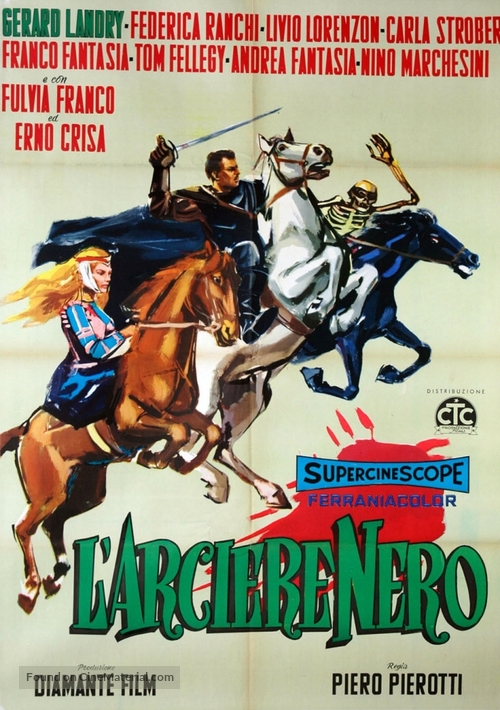 L&#039;arciere nero - Italian Movie Poster