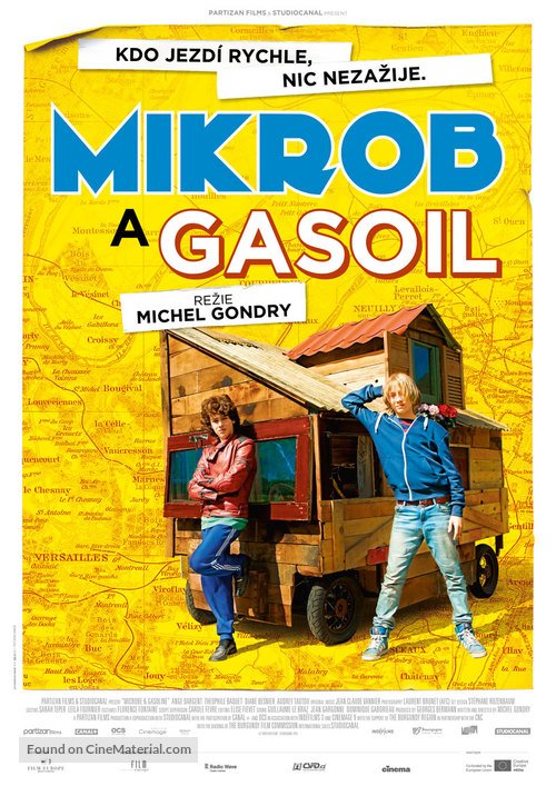 Microbe et Gasoil - Czech Movie Poster