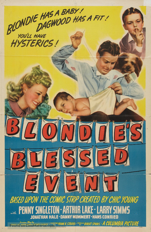 Blondie&#039;s Blessed Event - Movie Poster