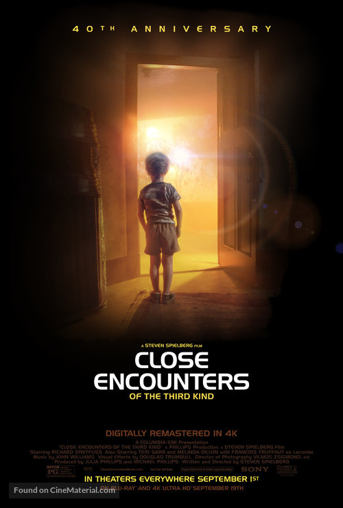 Close Encounters of the Third Kind - Re-release movie poster