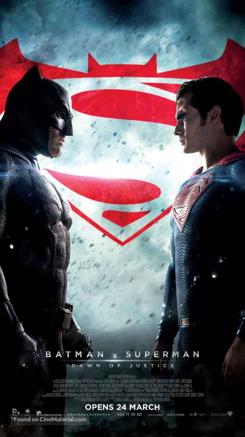 Batman v Superman: Dawn of Justice - Singaporean Movie Poster