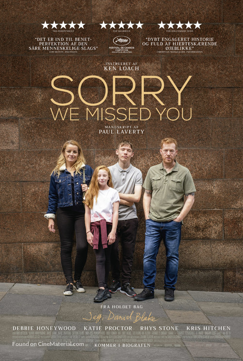 Sorry We Missed You - Danish Movie Poster
