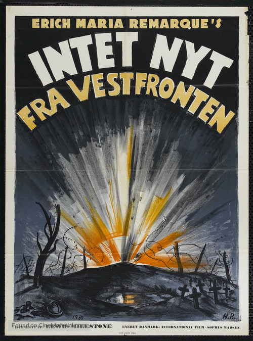 All Quiet on the Western Front - Danish Movie Poster