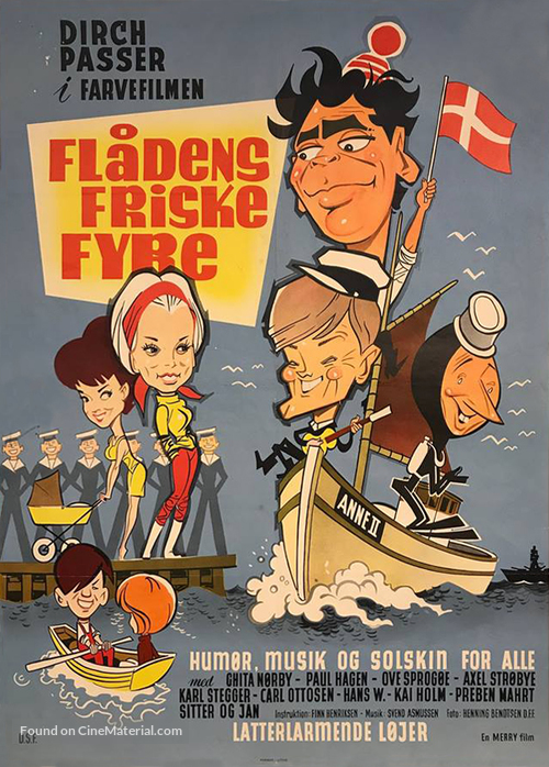 Fl&aring;dens friske fyre - Danish Movie Poster