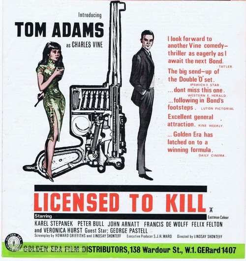 Licensed to Kill - British Movie Poster