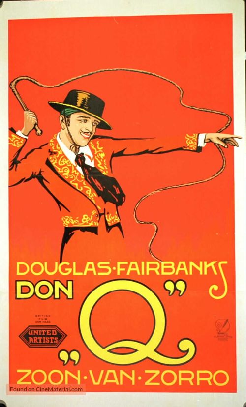 Don Q Son of Zorro - Dutch Movie Poster