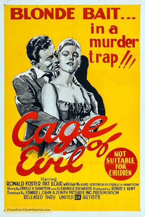Cage of Evil - Australian Movie Poster