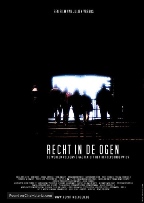 Recht in de ogen - Belgian Movie Poster