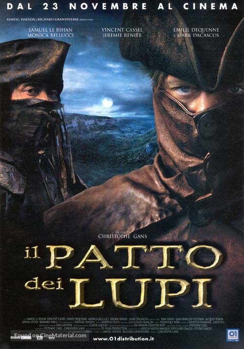 Le pacte des loups - Italian Movie Poster