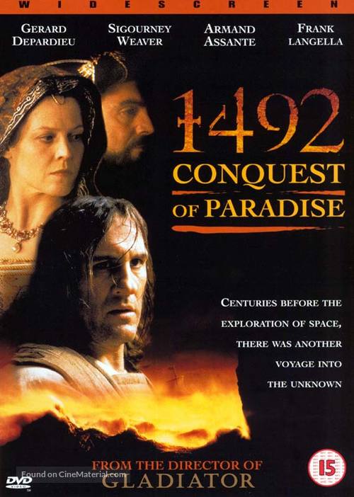 1492: Conquest of Paradise - British DVD movie cover