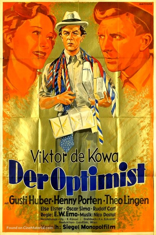 Der Optimist - German Movie Poster