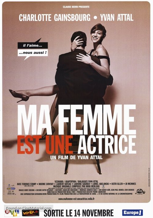 Ma femme est une actrice - French Movie Poster
