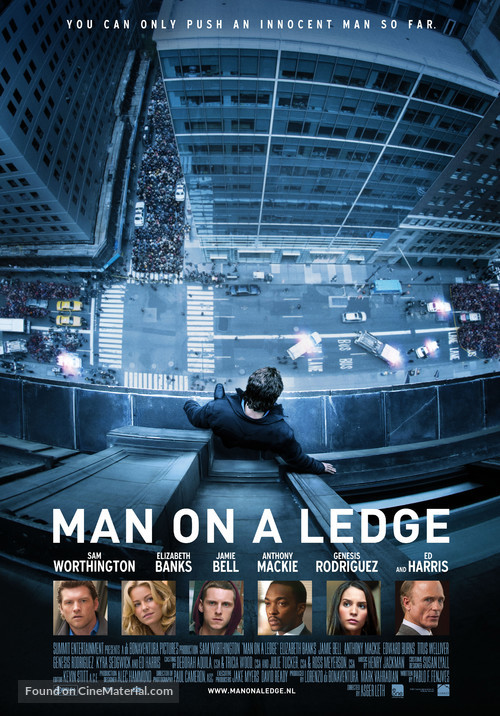 Man on a Ledge - Dutch Movie Poster
