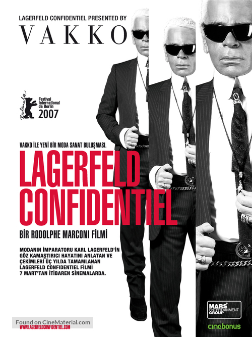 Lagerfeld Confidentiel - Turkish Movie Poster