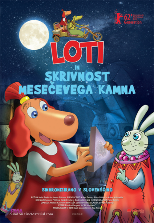 Lotte ja kuukivi saladus - Slovenian Movie Poster