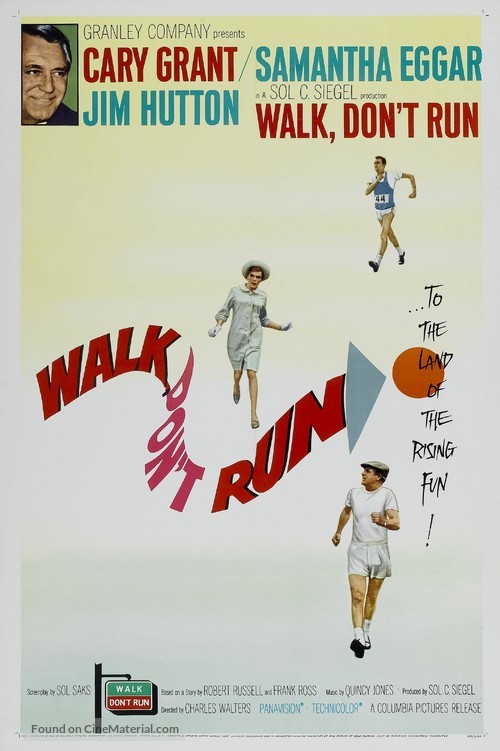 Walk Don&#039;t Run - Theatrical movie poster