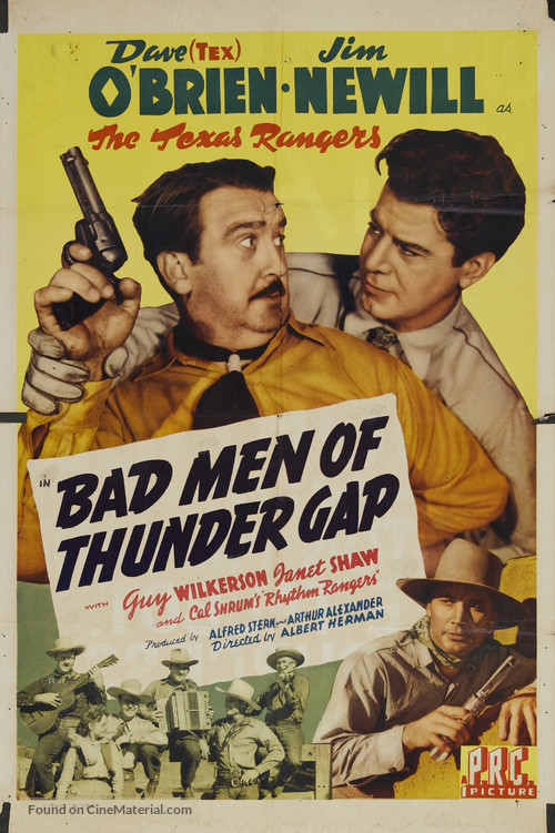 Bad Men of Thunder Gap - Movie Poster